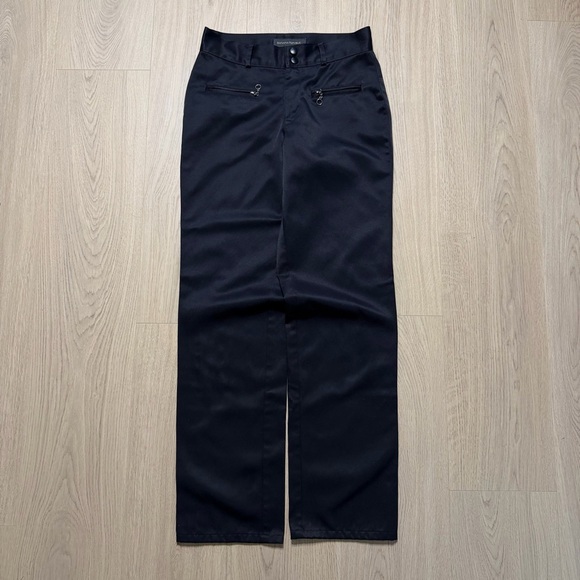 Banana Republic Pants - Vintage Banana Republic Nylon Cotton Blend Moto Pants Womens 2 Black Y2K Grunge